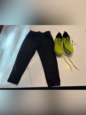 DSG Baseball Cleats (Size 12) and Black Kids Baseball Pants (5T)